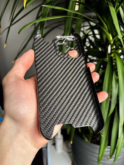 Карбоновий чохол для iPhone 15 Pro Max, чохол з карбонового волокна