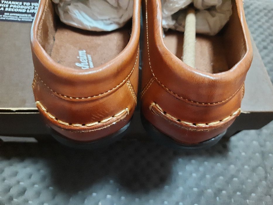 Новые Florsheim, кожаные мокасины, размер US5W big kid, UK4, EUR37