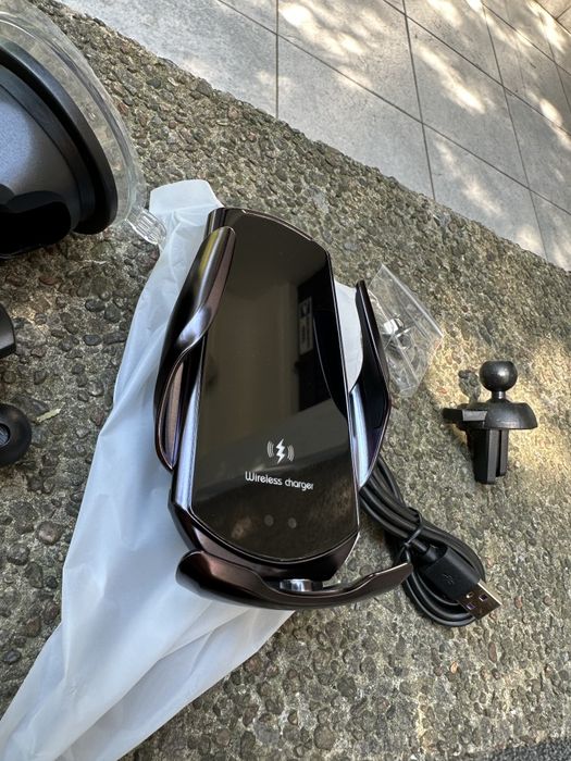 30w Bezprzewodowa ładowarka samochodowa Magnetyczny automatyczny