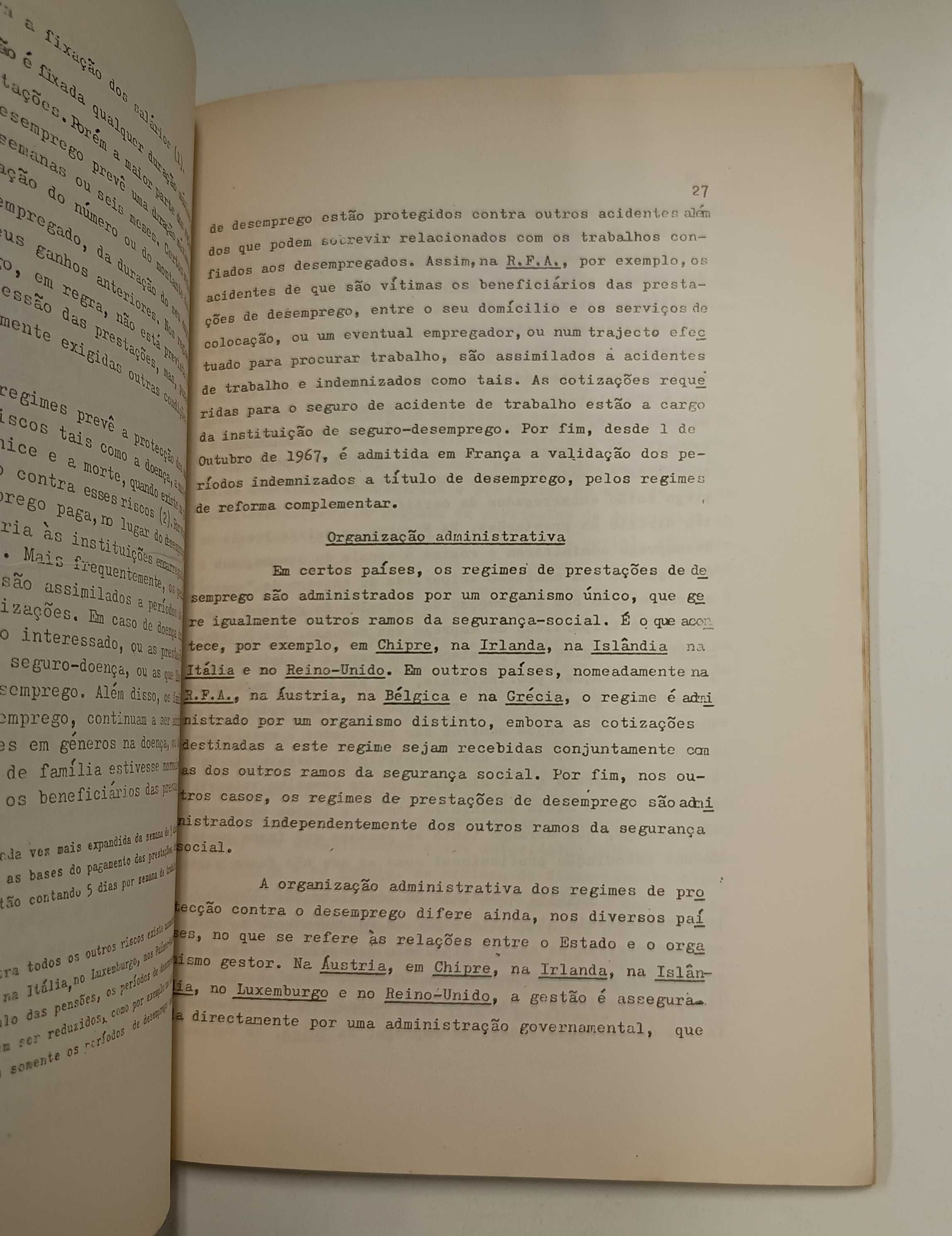 Garantia de rendimento em caso de desemprego