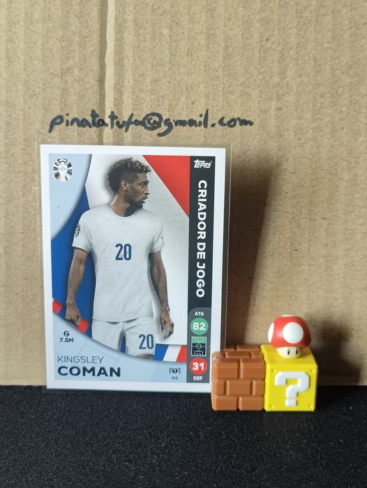 Carta Topps Kingsley Coman – Euro 2024 (Seleção de França)