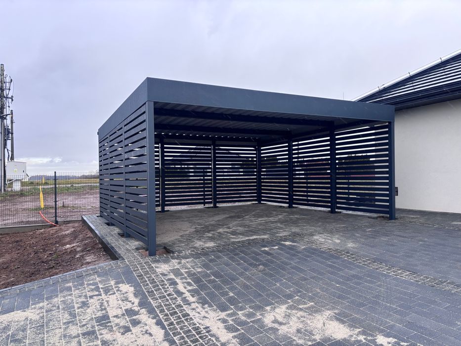Wiata samochodowa, garażowa, dwustanowiskowa, carport, wiata