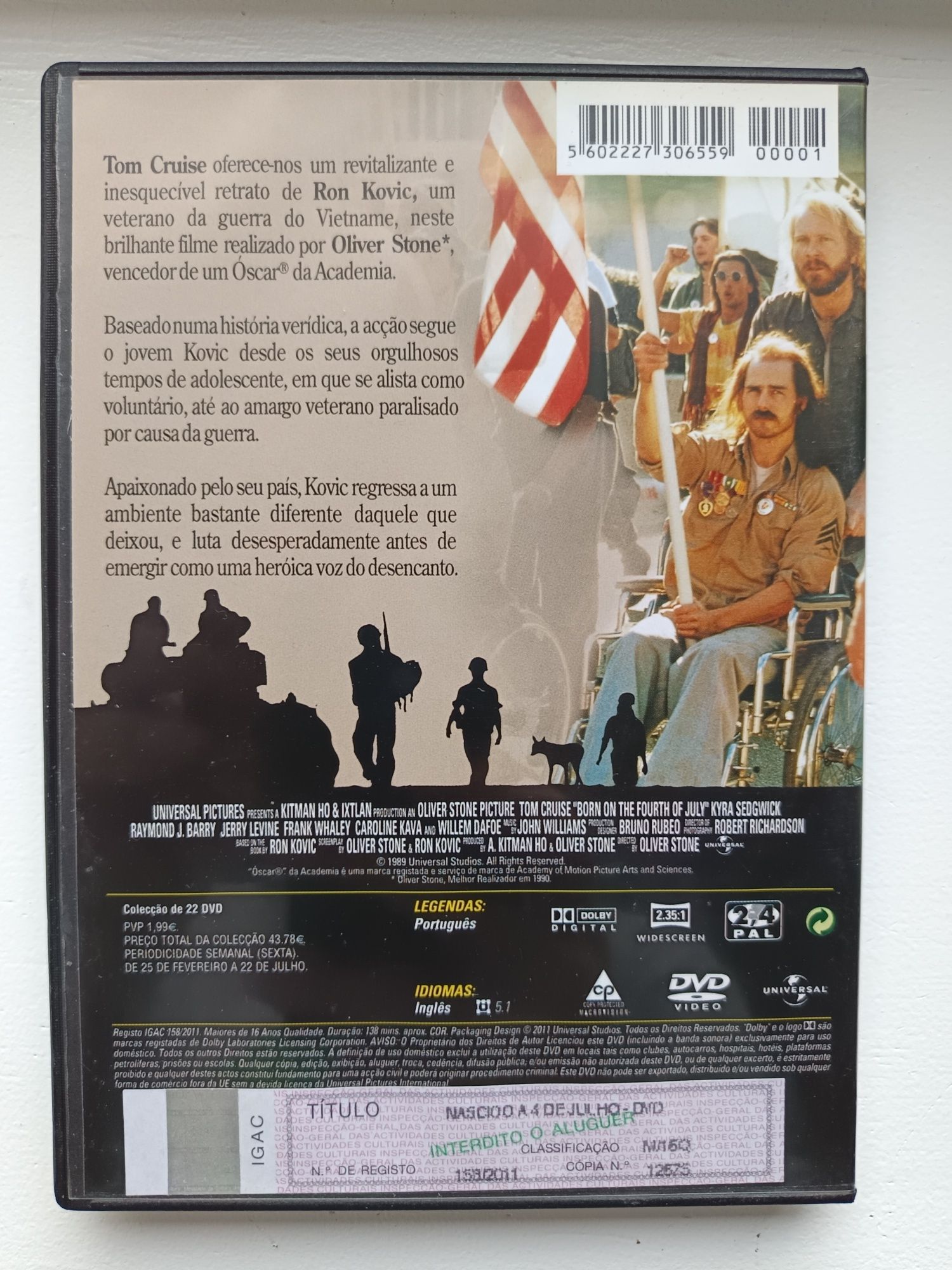 DVD nascido a 4 de julho