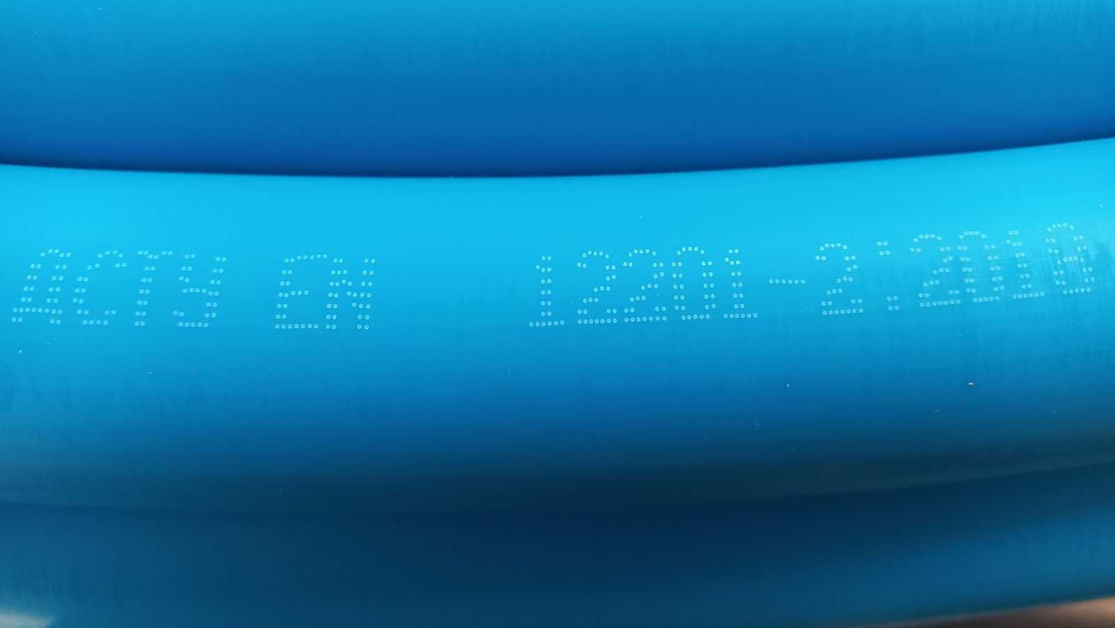 Труба синя для питної води з первинного ПЕ Д40 мм 2.4 мм 100 м якісна