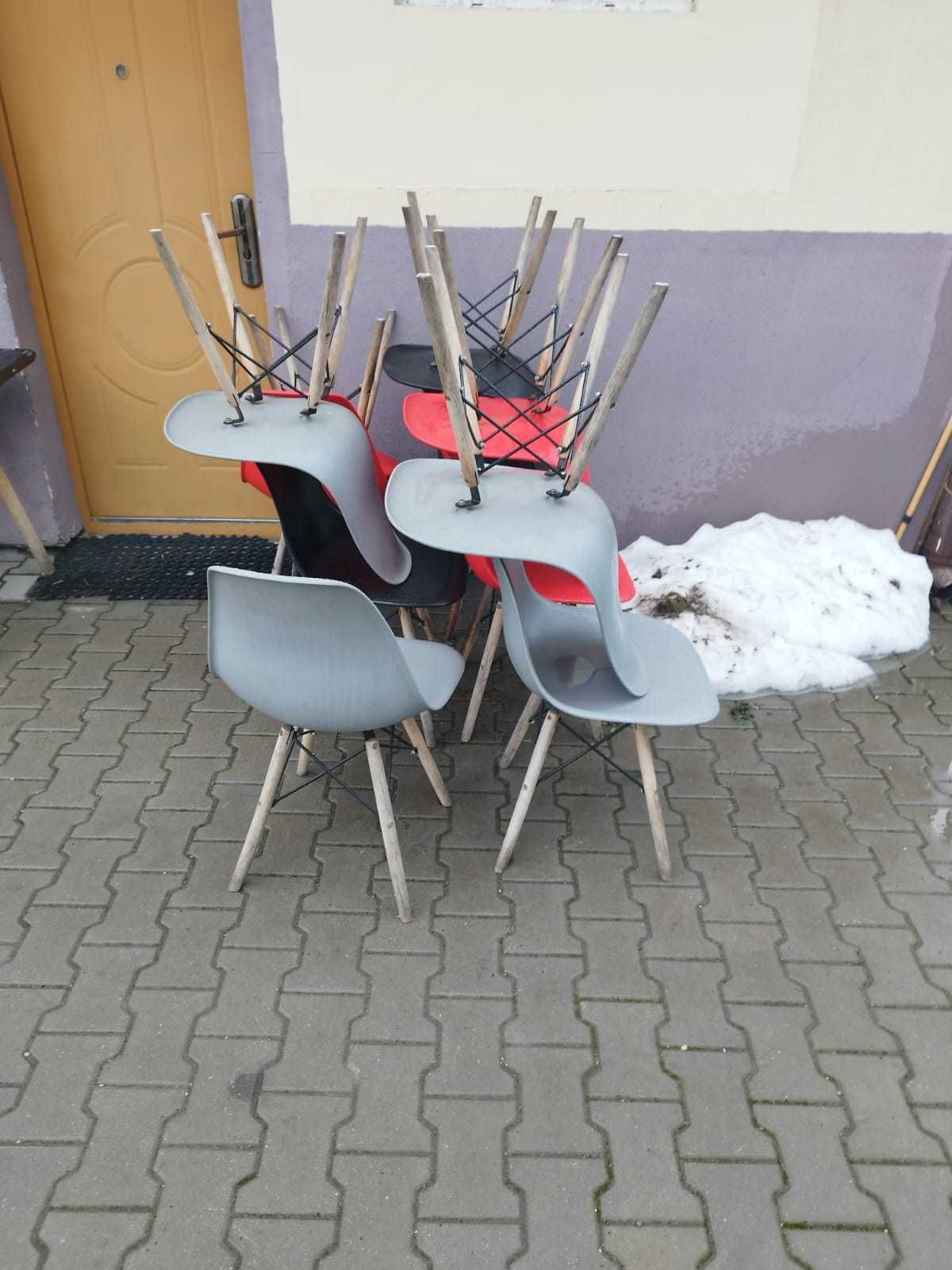 Stoły i krzesła na ogórdek lub do lokalu Styl Skandynawski