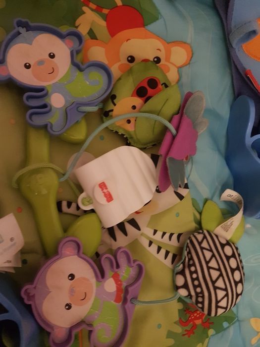 Fisher Price, interaktywana mata edukacyjna, pałąk, karuzela