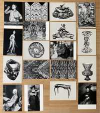 18 Postais Coleção Calouste Gulbenkian preto e branco anos 80