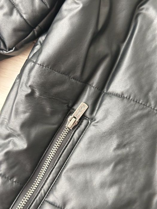 Мужская кожаная куртка Pepe Jeans оригинал чоловіча шкіряна курточка