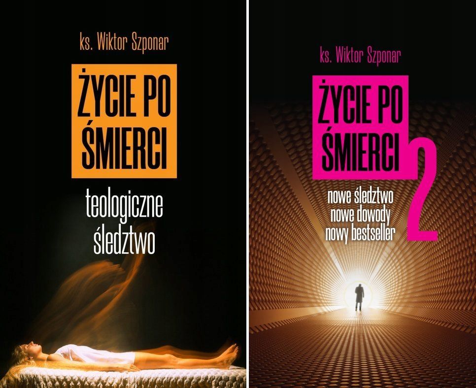 ŻYCIE PO ŚMIERCI Tomy 1+2 Ks. Wiktor Szponar Zestaw