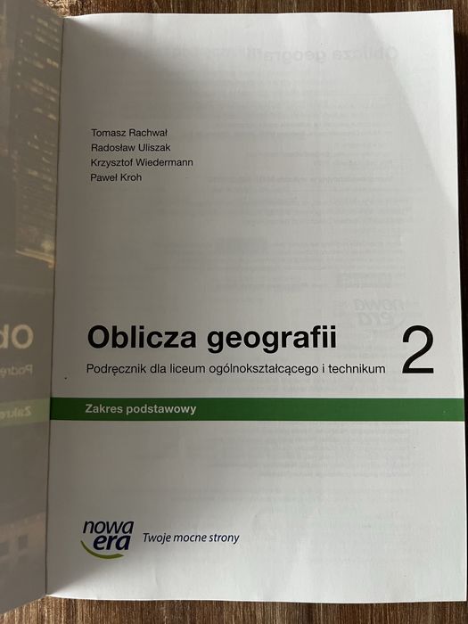 Oblicza geografii 2 Niwa Era, zakres podstawowy wyd. 2020
