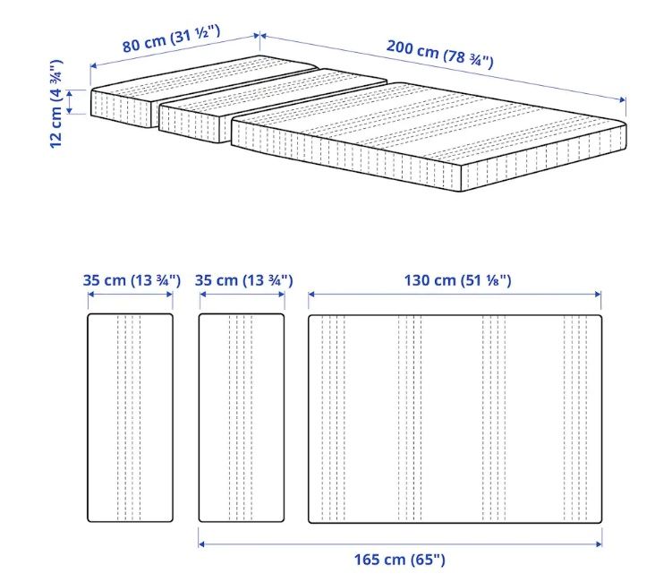Łóżko dla dziecka Slakt z materacem Innerlig, IKEA