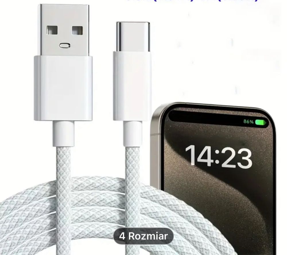 Kabel USB-C nowy 2 szt 1m