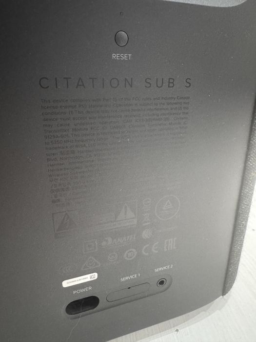 Subwoofer HARMAN KARDON Citation Sub S Czarny