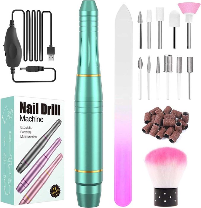 Broca de Manicure e Pedicure Velocidade Ajustável Cores Variadas