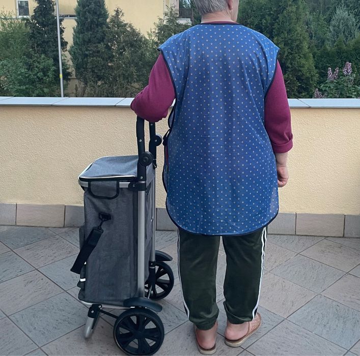 Wózek na Zakupy Torba na Kółkach Składany Zakupowy  Mocny Duże Koła