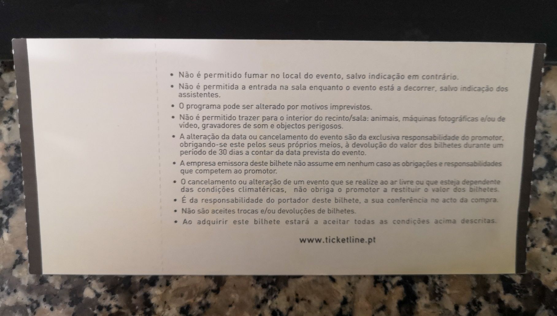 Bilhete / Ticket Coldplay | Mylo Xyloto Tour 2012 (Porto)