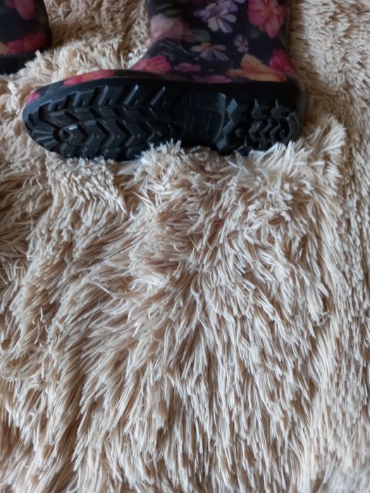 Резиновые сапожки с.о вставные чулком из искусственного меха