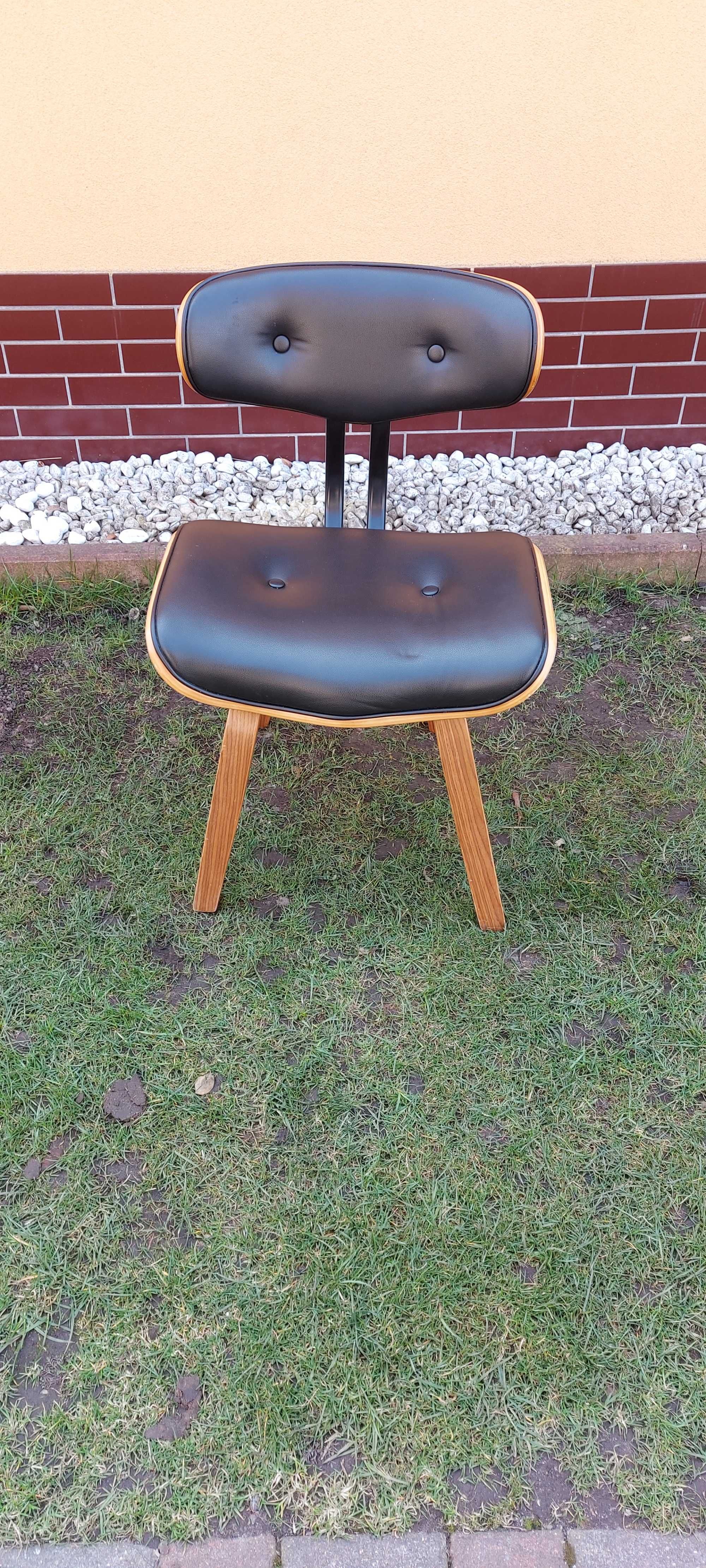 krzesło designerskie BLACKWOOD skóra naturalna