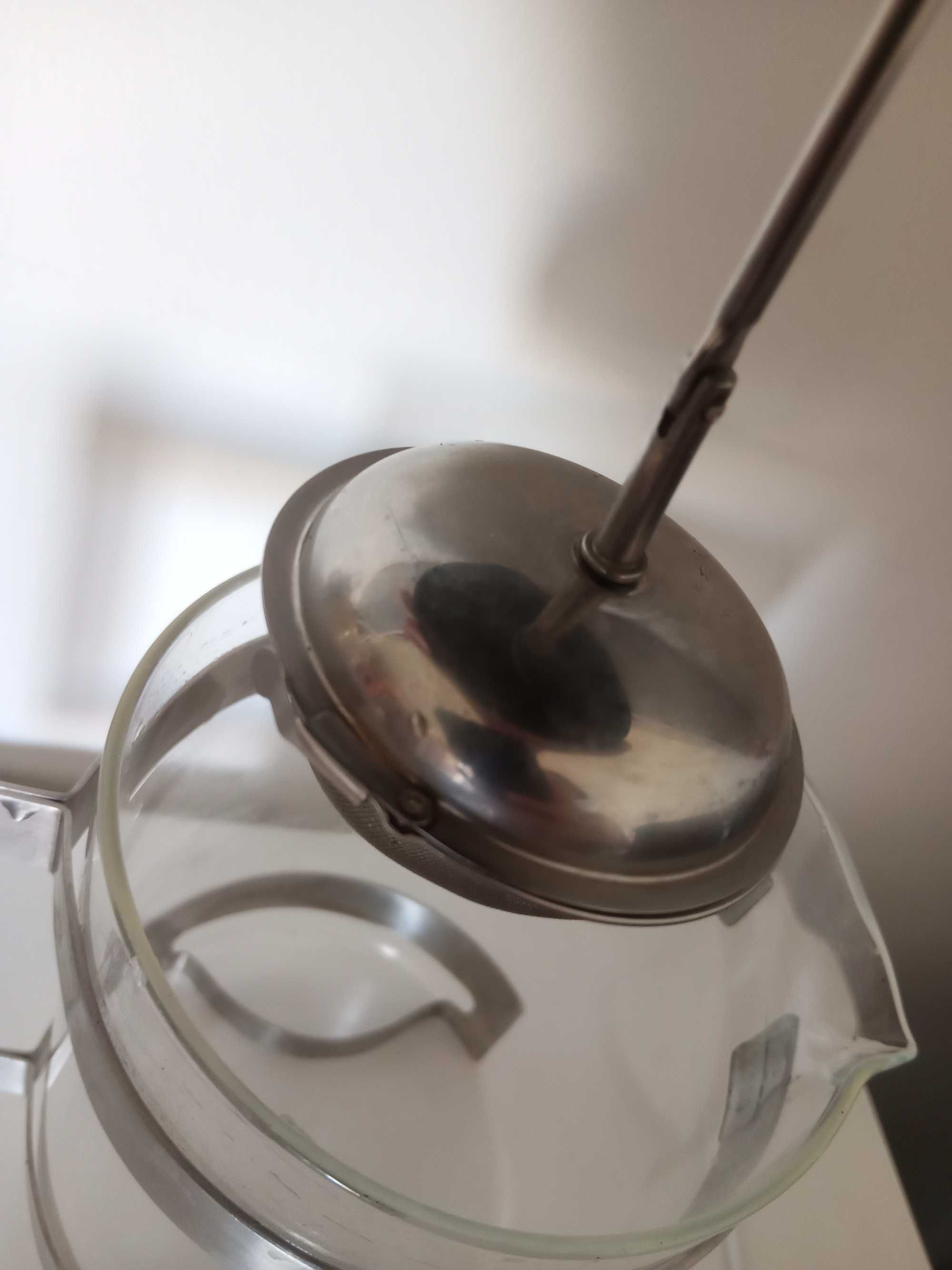 Bule de chá em vidro, infusão marca Chaleira Ernesto