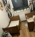 Leksvik Ikea-łóżko rozsuwane rosnące razem z dzieckiem 2 szt.