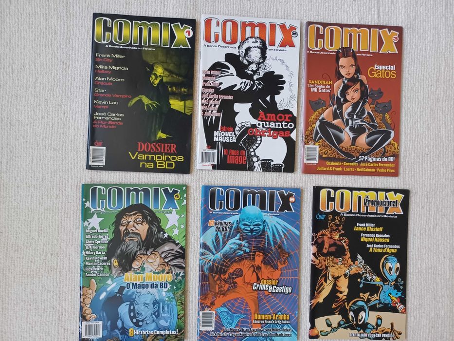 Revista Banda Desenhada COMIX (6 números)