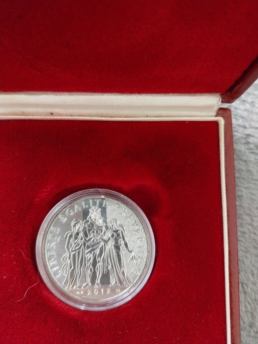 Moedas de franca 10€ prata