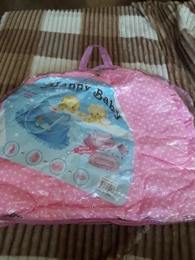 Berco bebe rosa novo