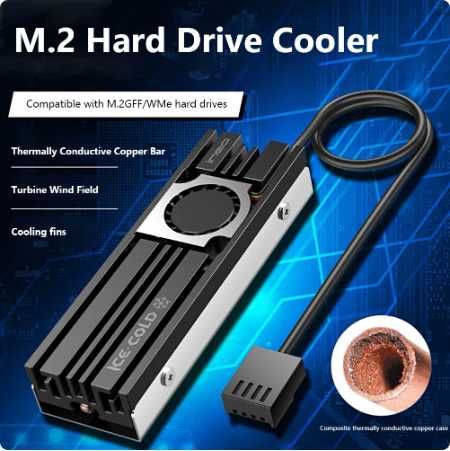 M.2 NVMe SSD cooler heatsink