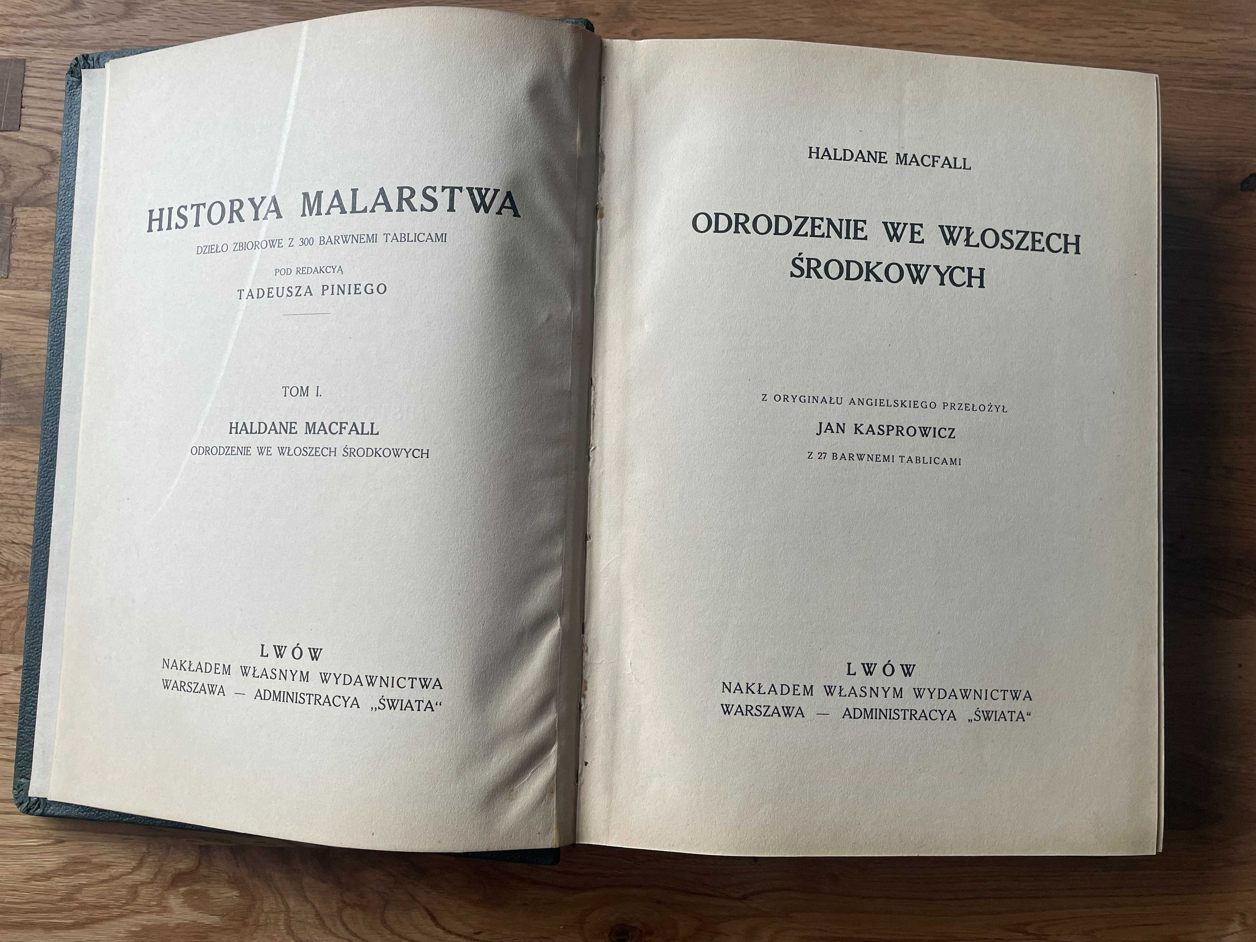 H. MACFALL Historya malarstwa, tom I, wyd. 1912-18 r.