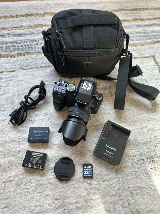 Panasonic Lumix DMC G7 WiFi/4k video com lente 14-42mm e bolsa
