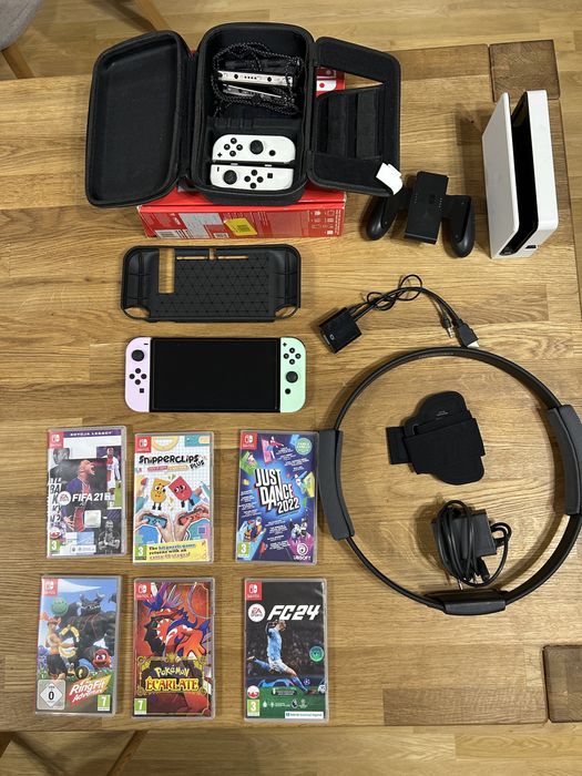 Nintendo Switch Oled bogaty zestaw