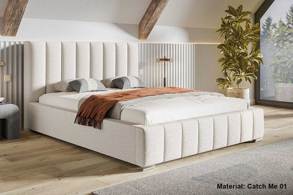 Łóżko łóżka tapicerowane VIGO 160x200 180x200 200x200 STELAŻ POJEMNIK