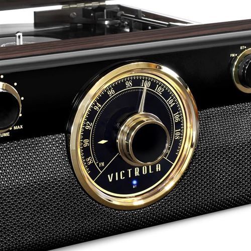 Victrola gira discos 6em1 (vinil, cds, cassete, radio, Bluetooth)