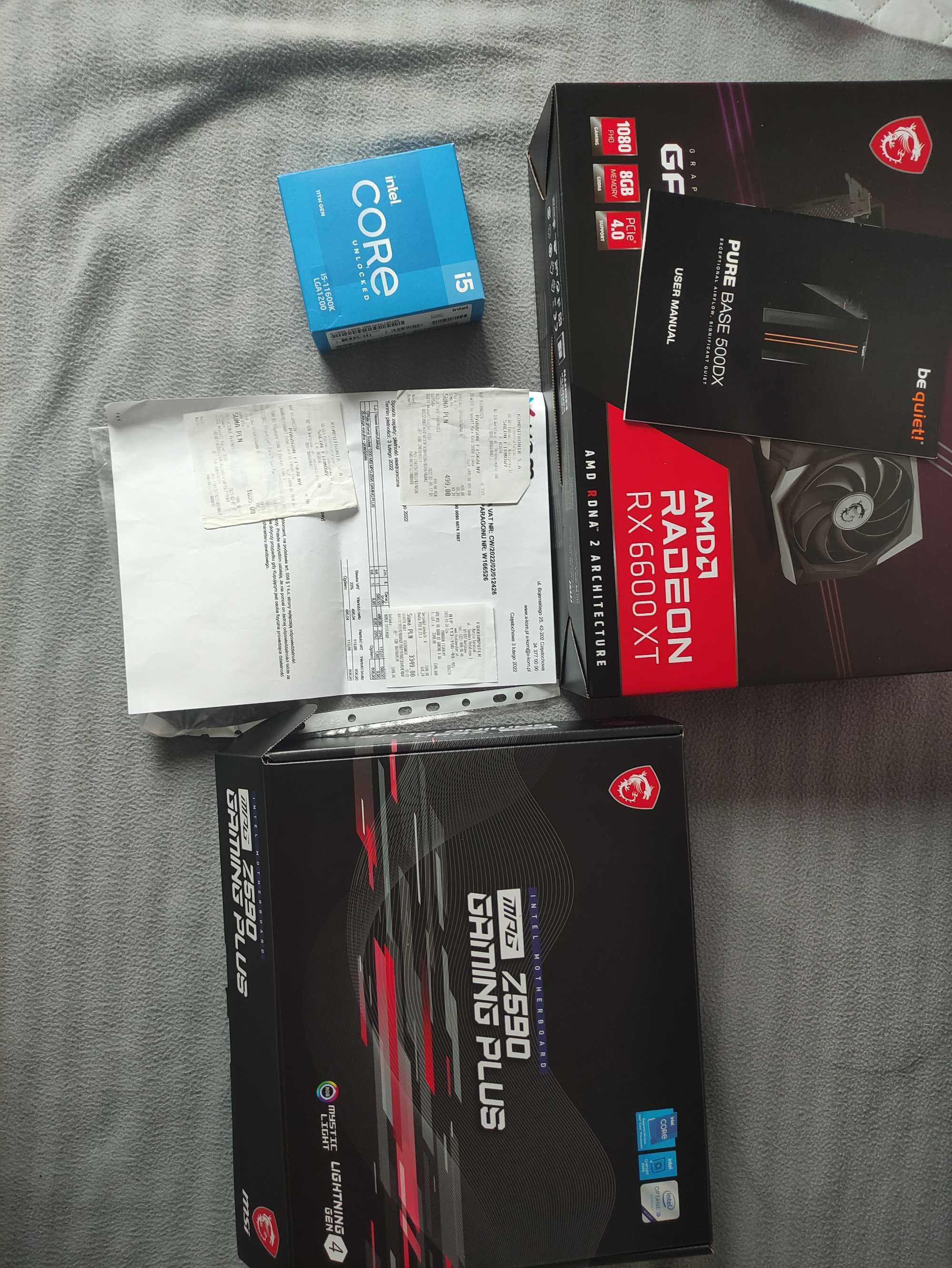 Komputer do gier MOCNY i5 11gen 4,90 Ghz 32 GB Radeon 6600XT Gamingowy