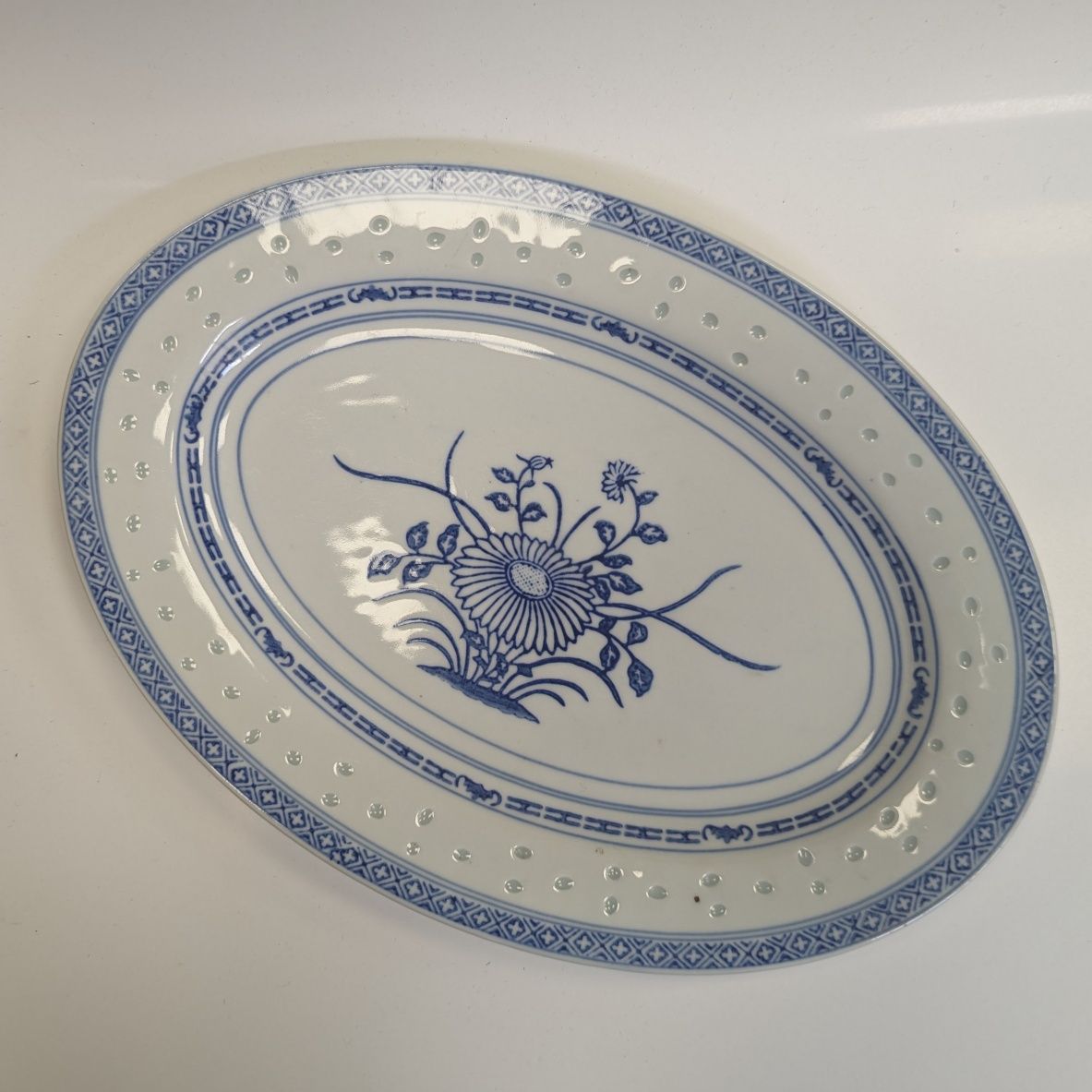 Duży półmisek porcelana ryżowa Chiny