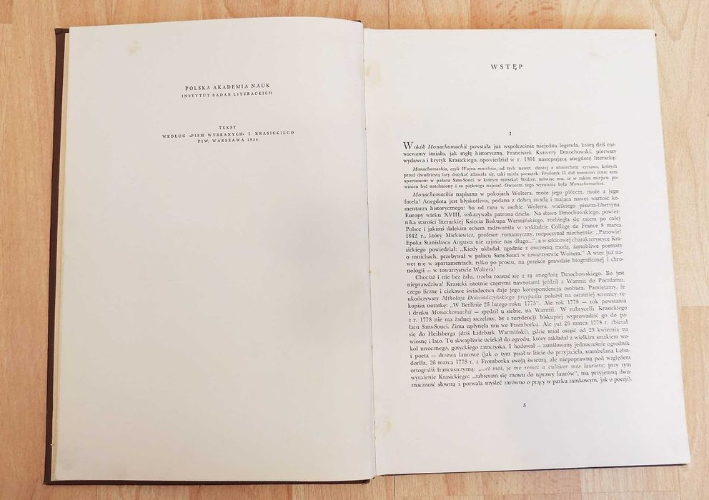 1954 Ignacy Kraśicki "Monachomachia" - Perełka na OLX