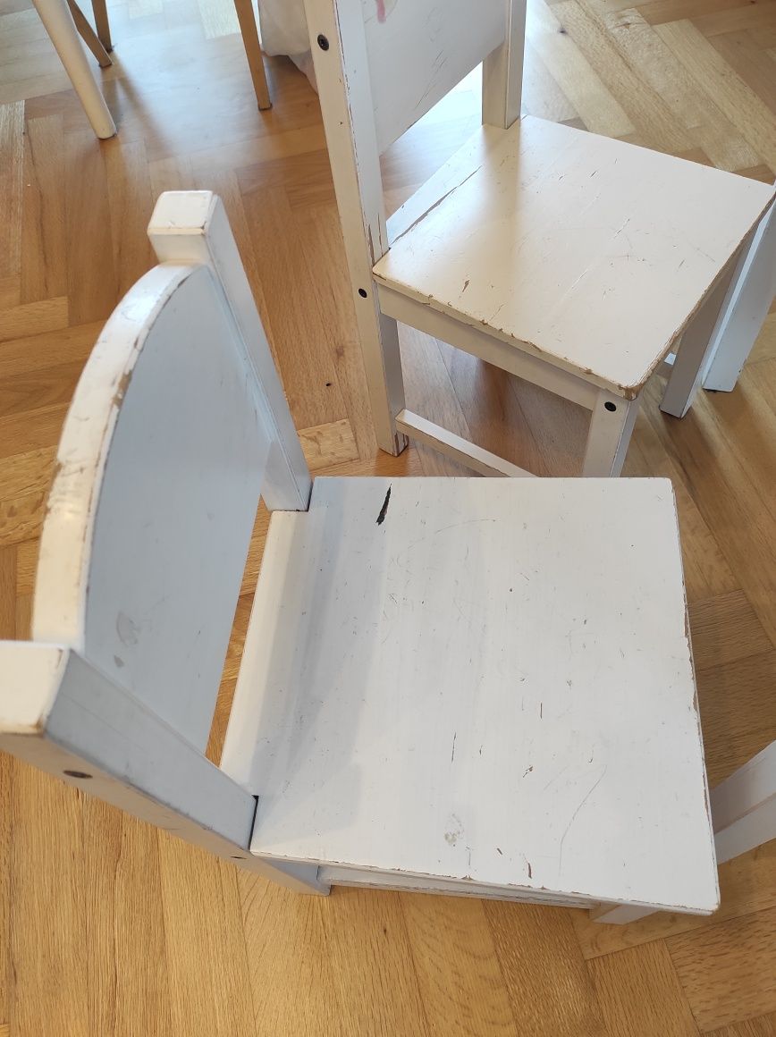 Stolik dwa krzesełka Ikea sundvik