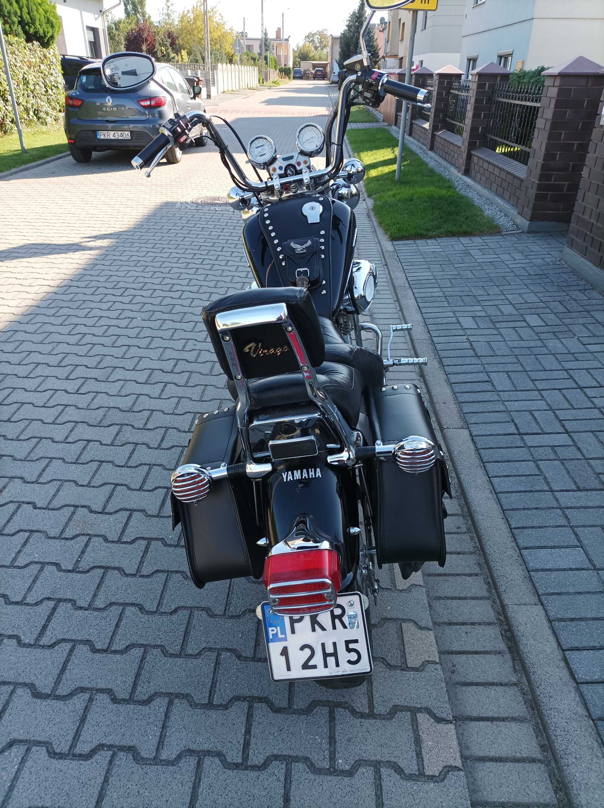 Motocykl Yamaha Virago 1100, rok. prod. 1999, wysoka kierownica