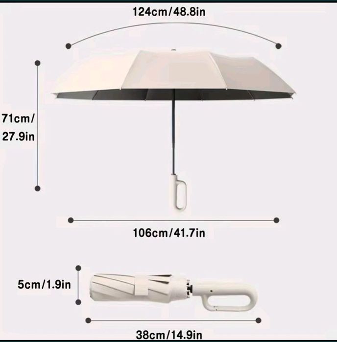 Парасоля вітростійка з карабіном