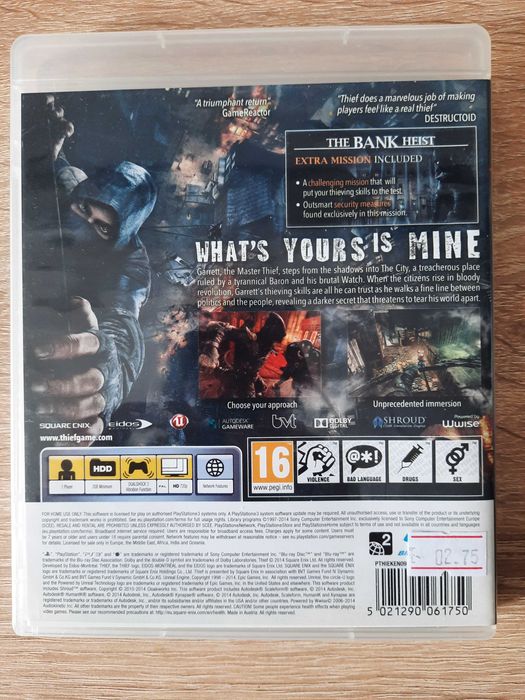 Thief PS3 (stan 5/6)