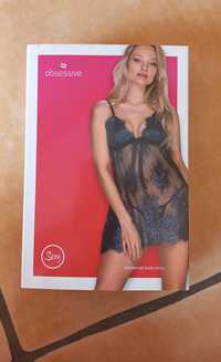 Bielizna koronkowa Obsessive Yasminne Babydoll  S/M