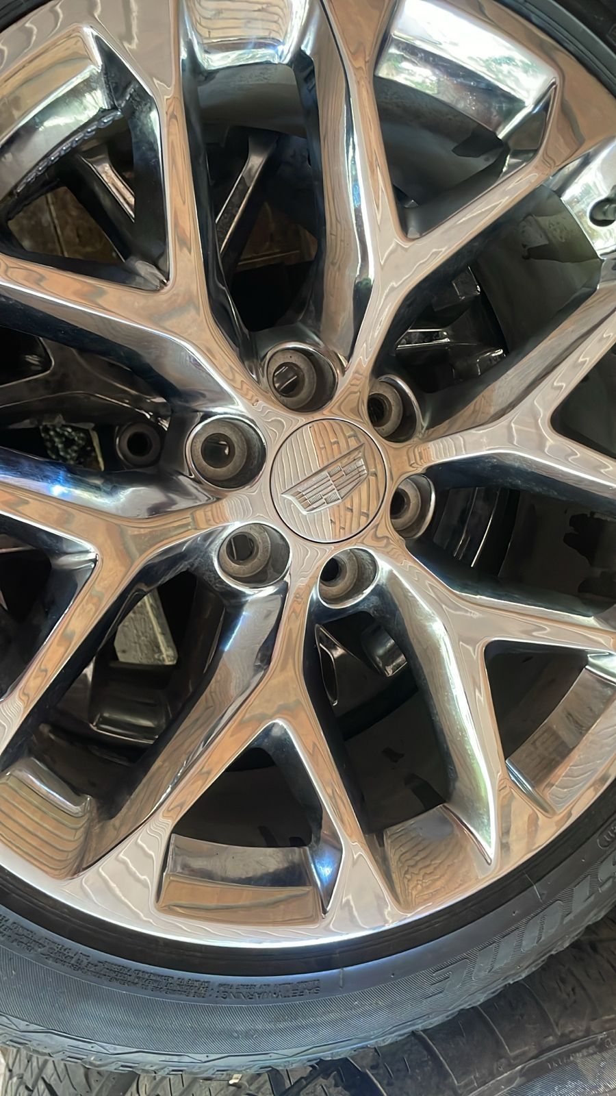 Диски титанові хромовані Cadillac  285/45/r22