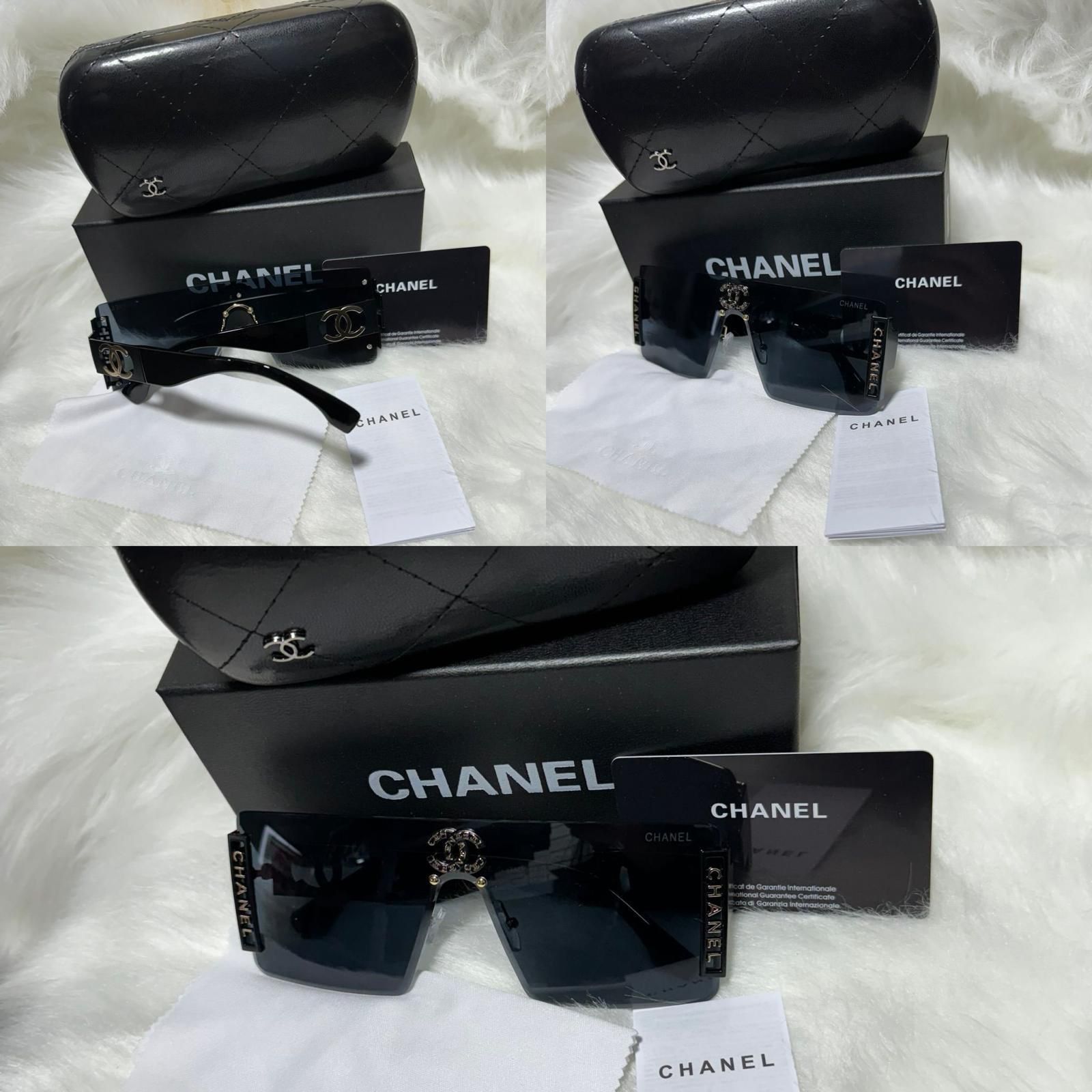 Wyjątkowe eleganckie okulary przeciwsłoneczne CHANEL unisex hit