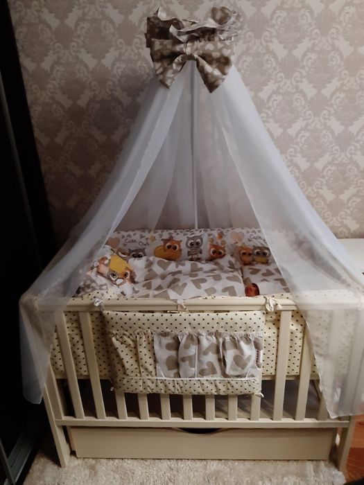 Дитяче ліжечко "Верес" зі зміною висоти