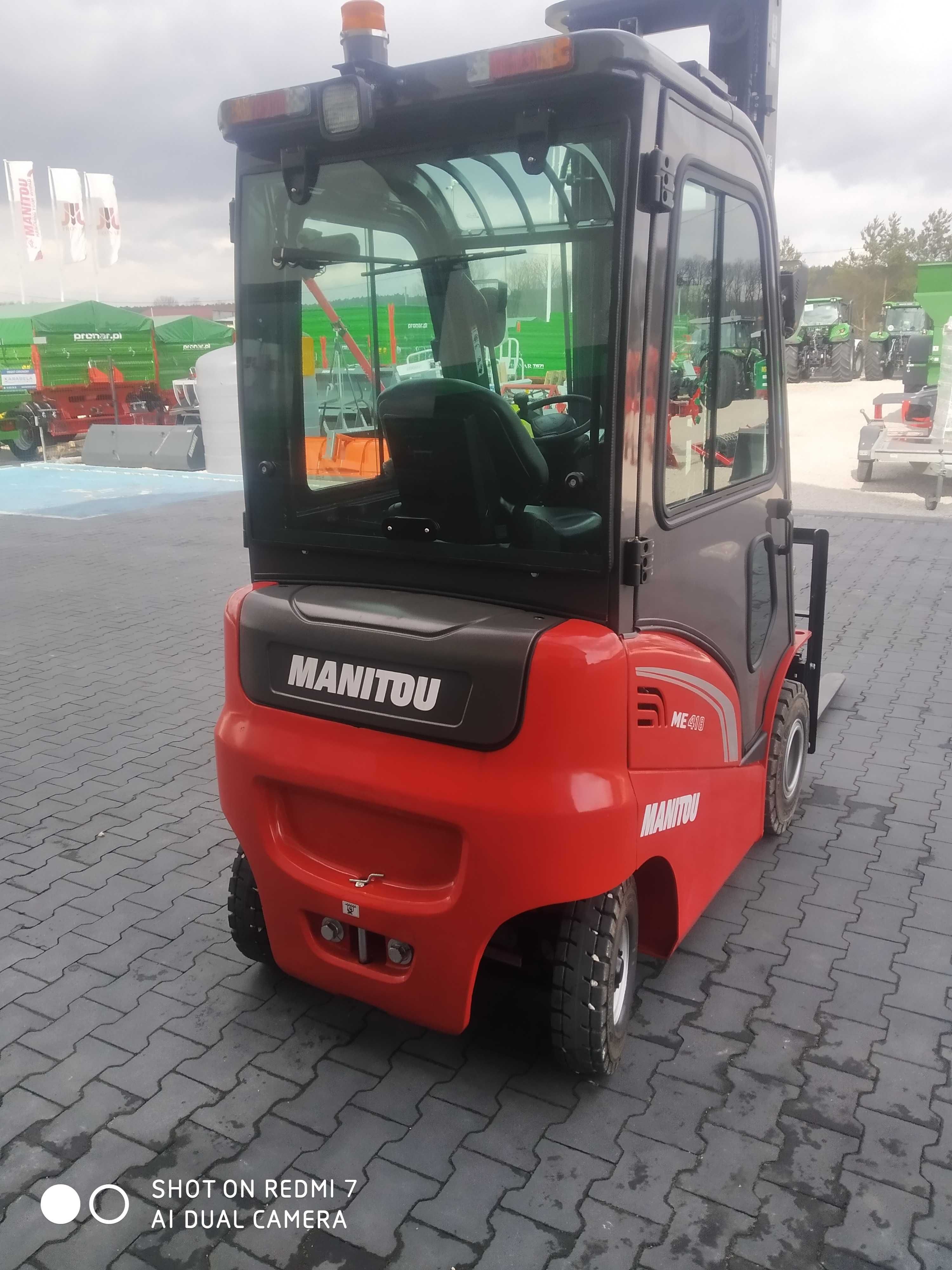 Wózek widłowy elektryczny MANITOU ME418 48V Triplex 6m NOWY!