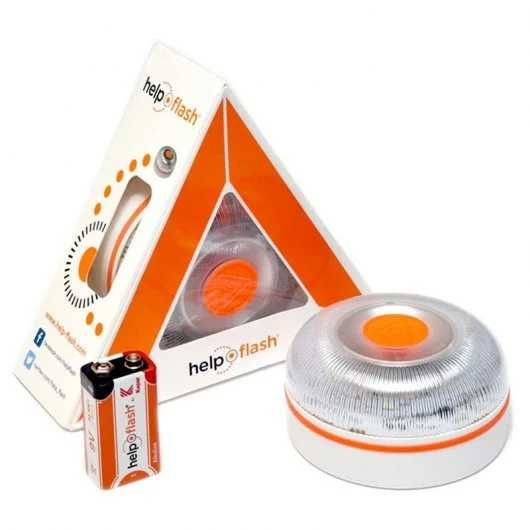 Triangulo sinalização Luminosa para automóvel - Artigo Novo