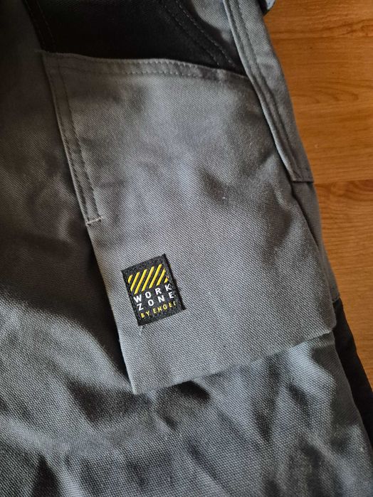 Work ZONE by Engel spodnie robocze z kieszeniami 3/4 nowe z metką
