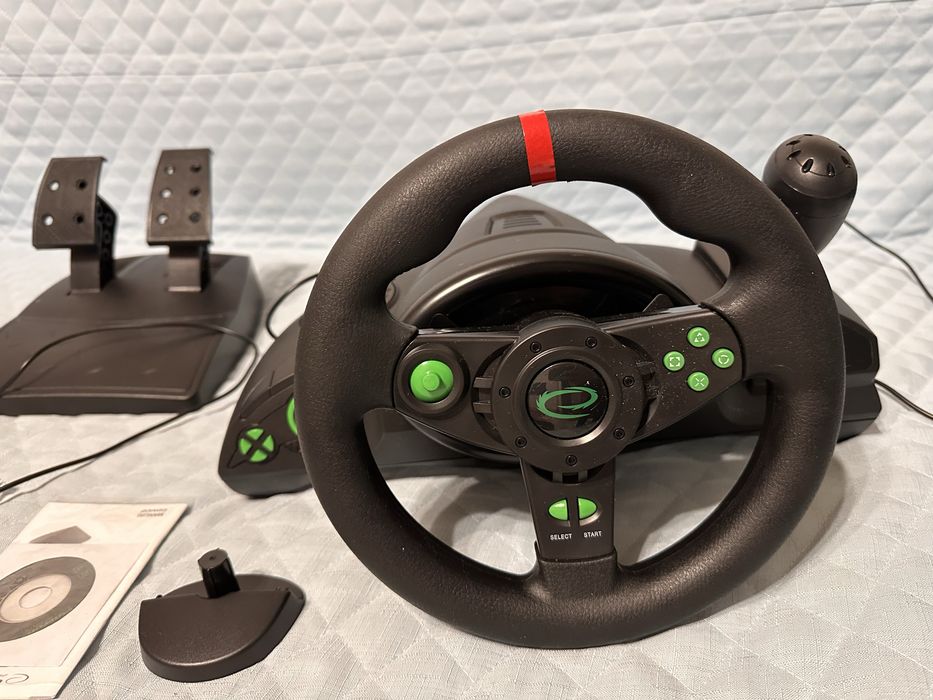 Ігрове кермо Esperanza Nitro EGW102 з педалями та коробкою передач