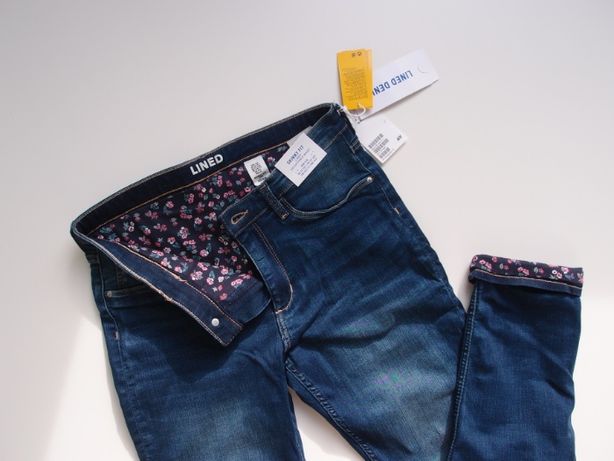 Утепленные джинсы H&M для девочки