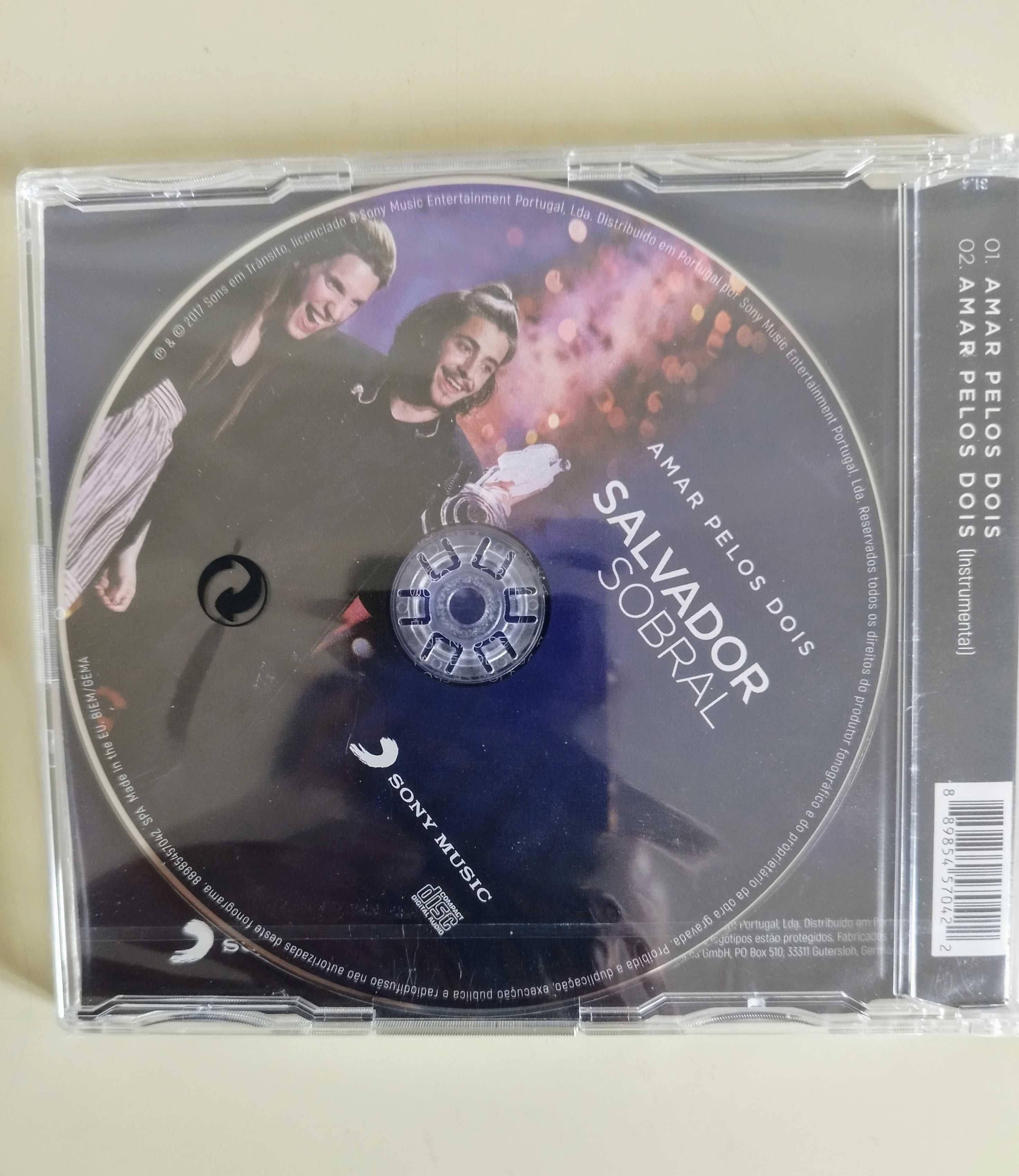 Salvador Sobral, Amar Pelos Dois. CD Single. Selado de Fábrica. 30€